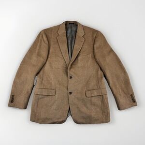 Turnbury 100% Camel Hair Blazer Mens 42R Tan Suit Jacket Sportcoat Ivy League